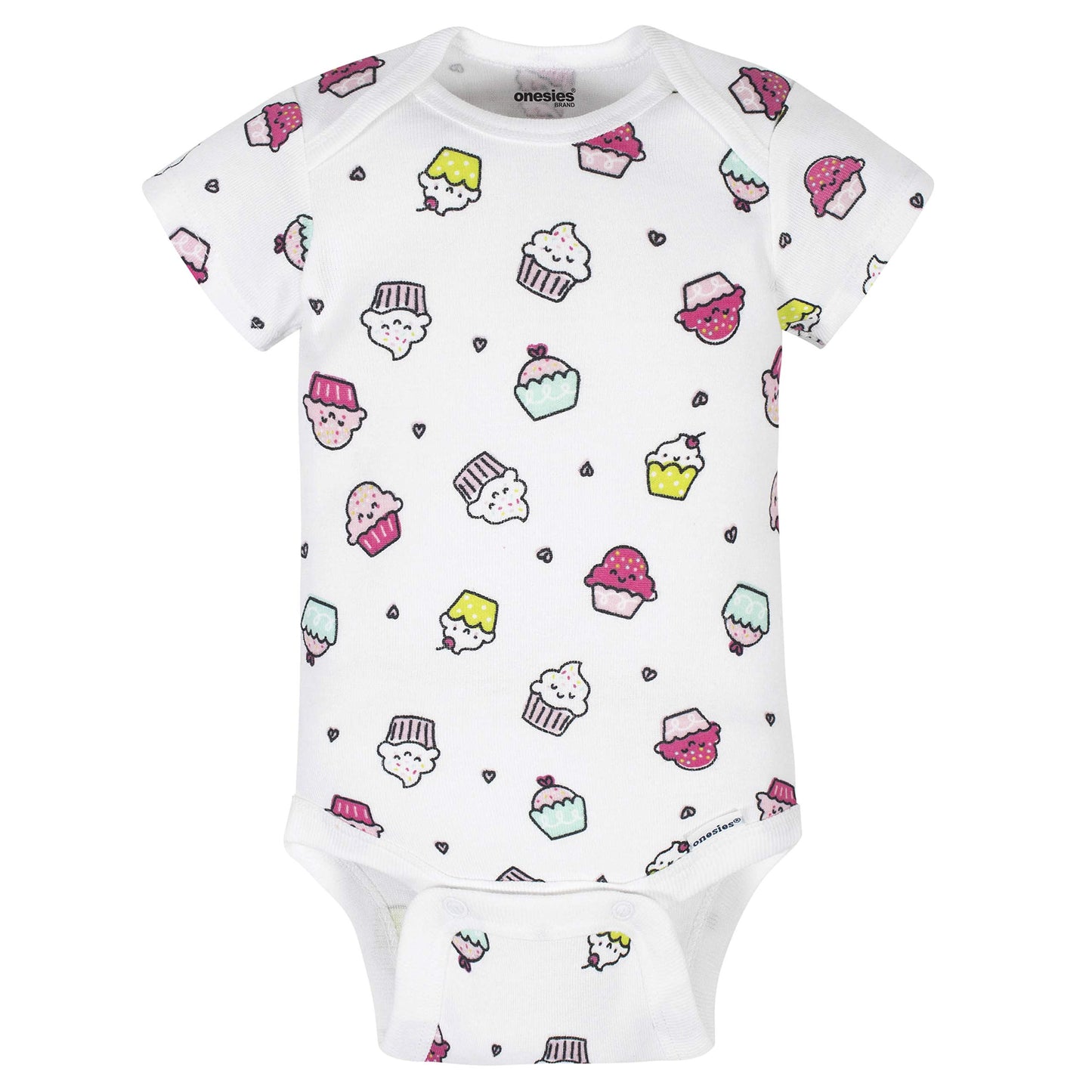 Onesies Brand Baby Girls' 8-pack Short Sleeve Mix & Match Bodysuits