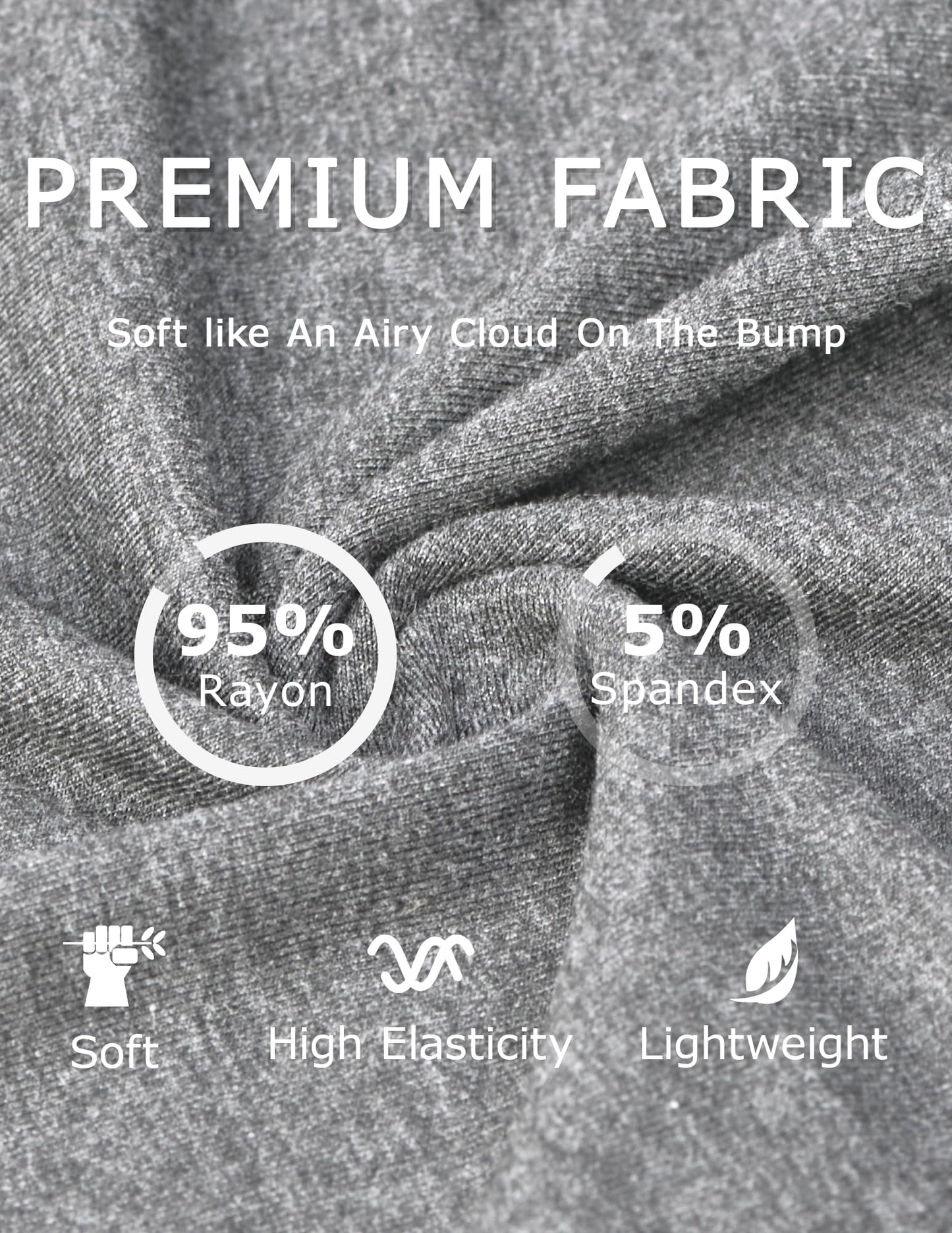fitglam Women's Maternity Shorts Lounge Sleep Pajama Workout Comfy Stretchy Pregnancy Shorts