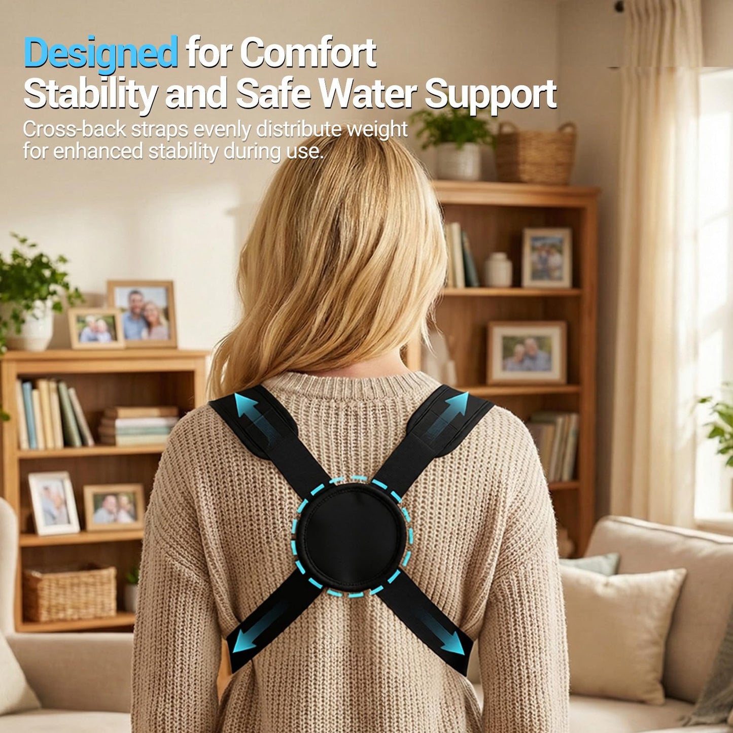 Neoprene Water Baby Carrier Newborn to Toddler, Ergonomic Waterproof Infant Chest Holder with Adjustable Straps, Breathable & Lightweight Baby Wearing Gear for Summer Pool Swimming & Beach