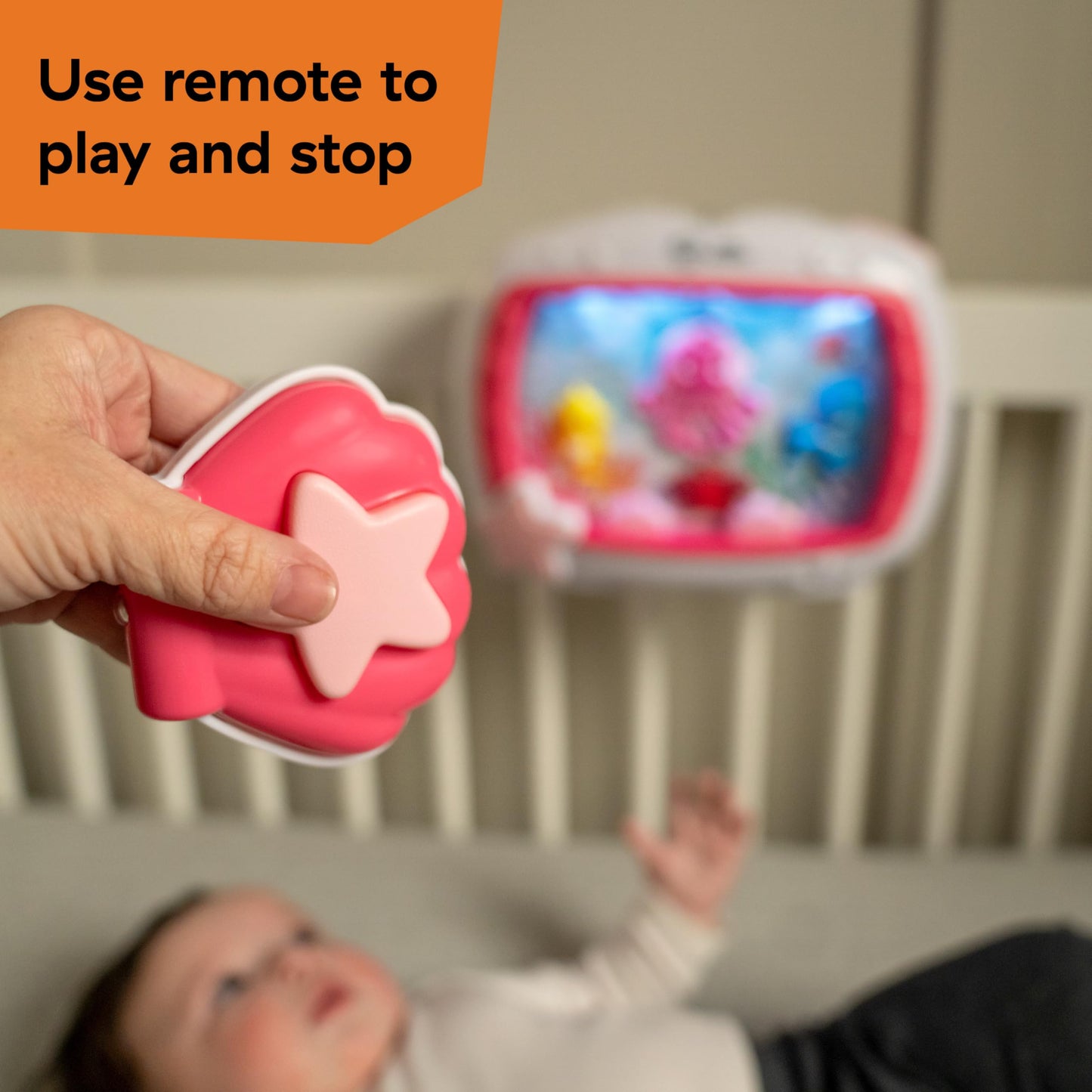 Baby Einstein Sea Dreams Soother Musical Crib Toy and Sound Machine, Newborn and up