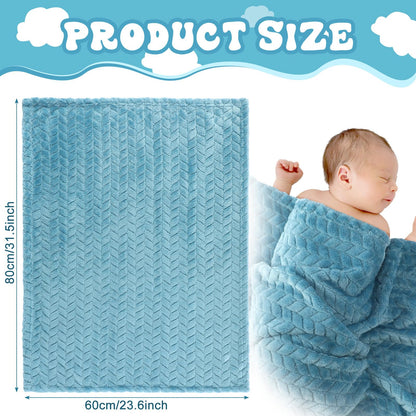 Frienda 4 Pcs Baby Fuzzy Blanket Fluffy Baby Blanket for Boys Girls Soft Warm Infant Newborn Toddler Receiving Nursery Bed Supplies, 32 x 24 Inch(Pink Color)