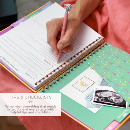 Clever Fox Pregnancy Journal & Memory Book - Pregnancy Planner & Notebook for Expecting Moms – Baby Keepsake, First Time Moms Gift (Lavender, 9" x 10.5")