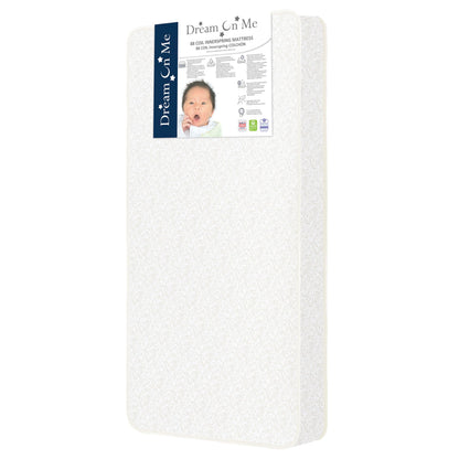 Dream On Me Twilight 5” 88 Coil Inner Spring Crib & Toddler Mattress – Brown Cloud, Greenguard Gold & BSA Certified, Waterproof & Stain-Resistant Cover, Fits Standard Full-Size Cribs & Toddler Beds