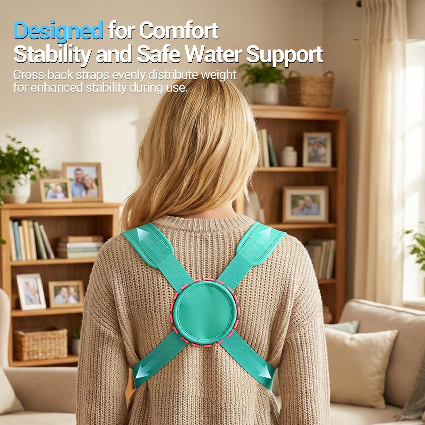 Neoprene Water Baby Carrier Newborn to Toddler, Ergonomic Waterproof Infant Chest Holder with Adjustable Straps, Breathable & Lightweight Baby Wearing Gear for Summer Pool Swimming & Beach