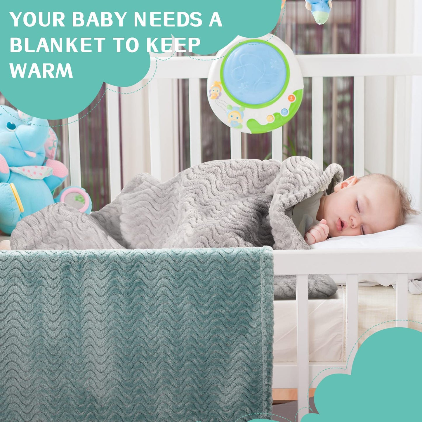 Frienda 4 Pcs Baby Fuzzy Blanket Fluffy Baby Blanket for Boys Girls Soft Warm Infant Newborn Toddler Receiving Nursery Bed Supplies, 32 x 24 Inch(Pink Color)