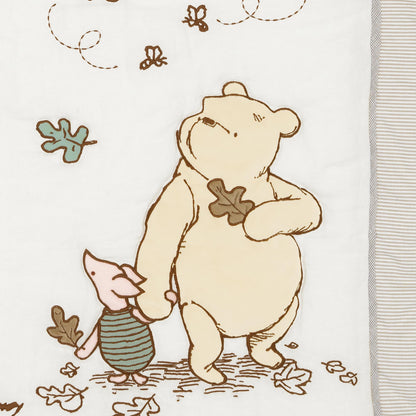Lambs & Ivy Disney Baby Pooh Bear & Pals Cotton 3Piece Nursery Crib Bedding Set