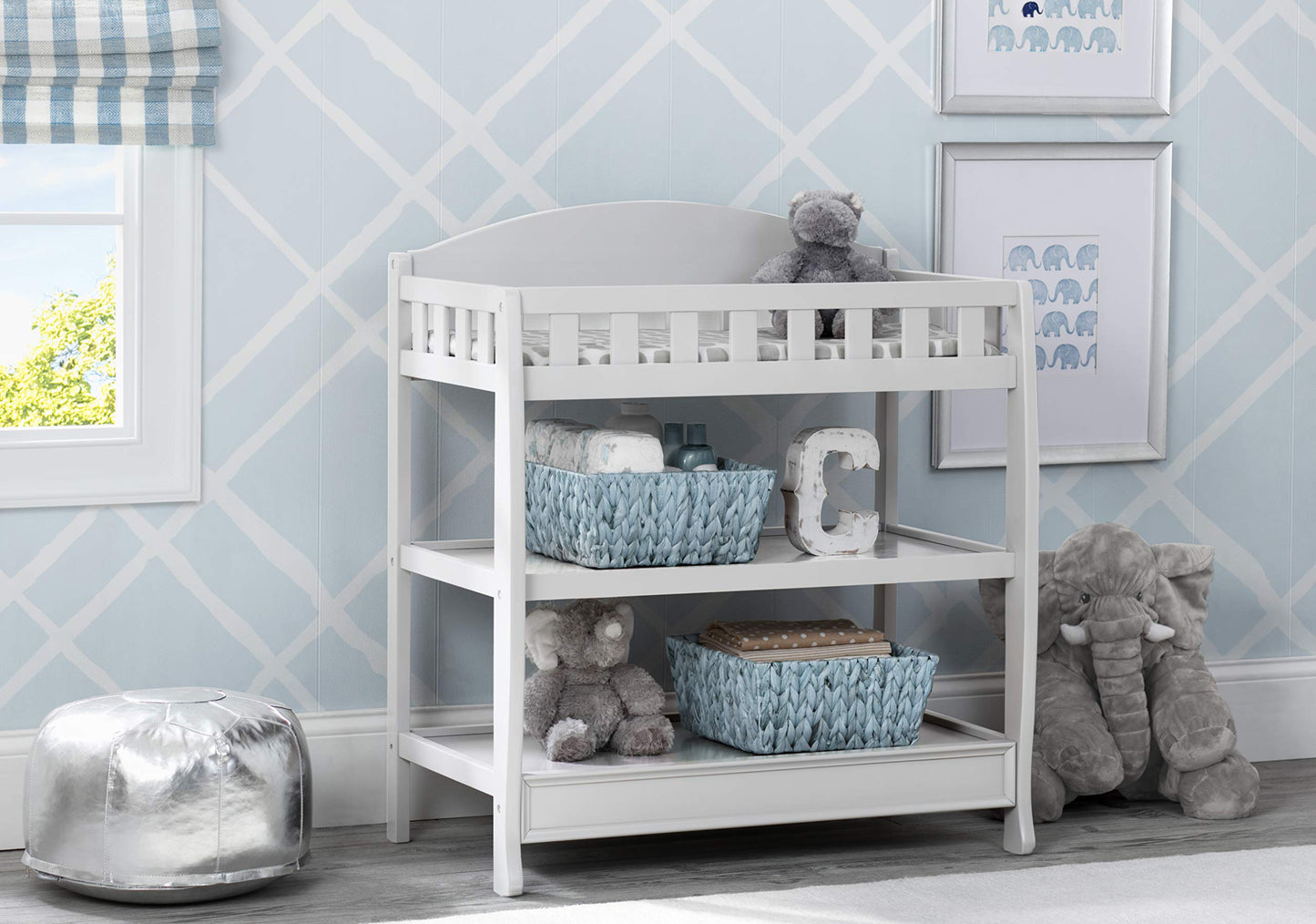 Delta Children Infant Changing Table with Pad, Dark Chocolate
