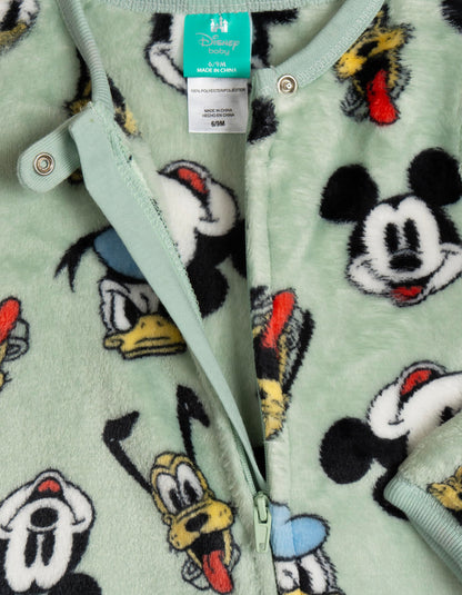 Disney Baby Boys Long Sleeve Footed Sleep and Play Coveralls