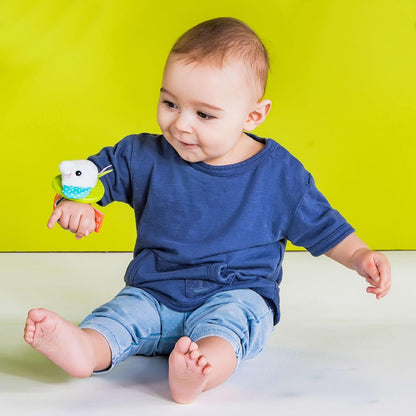 Bright Starts Snuggle & Teethe BPA-Free Crinkle Teething Plush Baby Toy - Giraffe
