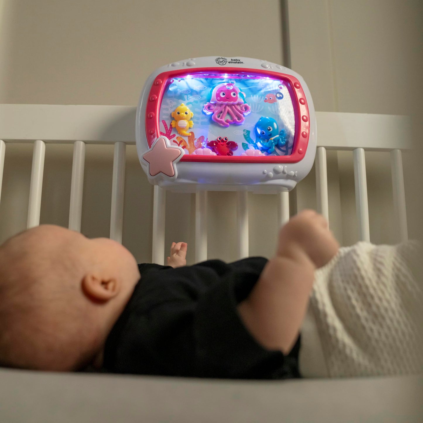 Baby Einstein Sea Dreams Soother Musical Crib Toy and Sound Machine, Newborn and up