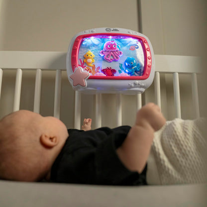 Baby Einstein Sea Dreams Soother Musical Crib Toy and Sound Machine, Newborn and up