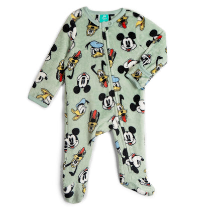Disney Baby Boys Long Sleeve Footed Sleep and Play Coveralls