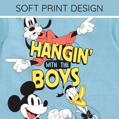 Disney Mickey Mouse T-Shirt and Shorts Outfit Set Infant to Big Kid Sizes (12 Months - 12)