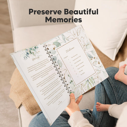 Pregnancy Journal for First Time Moms Gifts - 90 Pages Hardcover Pregnancy Memory Book, Beautiful & Cute Baby Book Keepsake, Ultrasound Baby Scrapbook, Mom To Be Gift (Alpine)