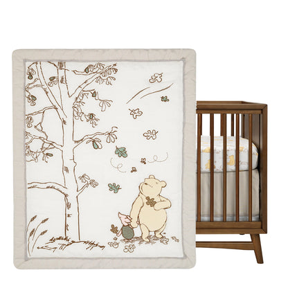 Lambs & Ivy Disney Baby Pooh Bear & Pals Cotton 3Piece Nursery Crib Bedding Set