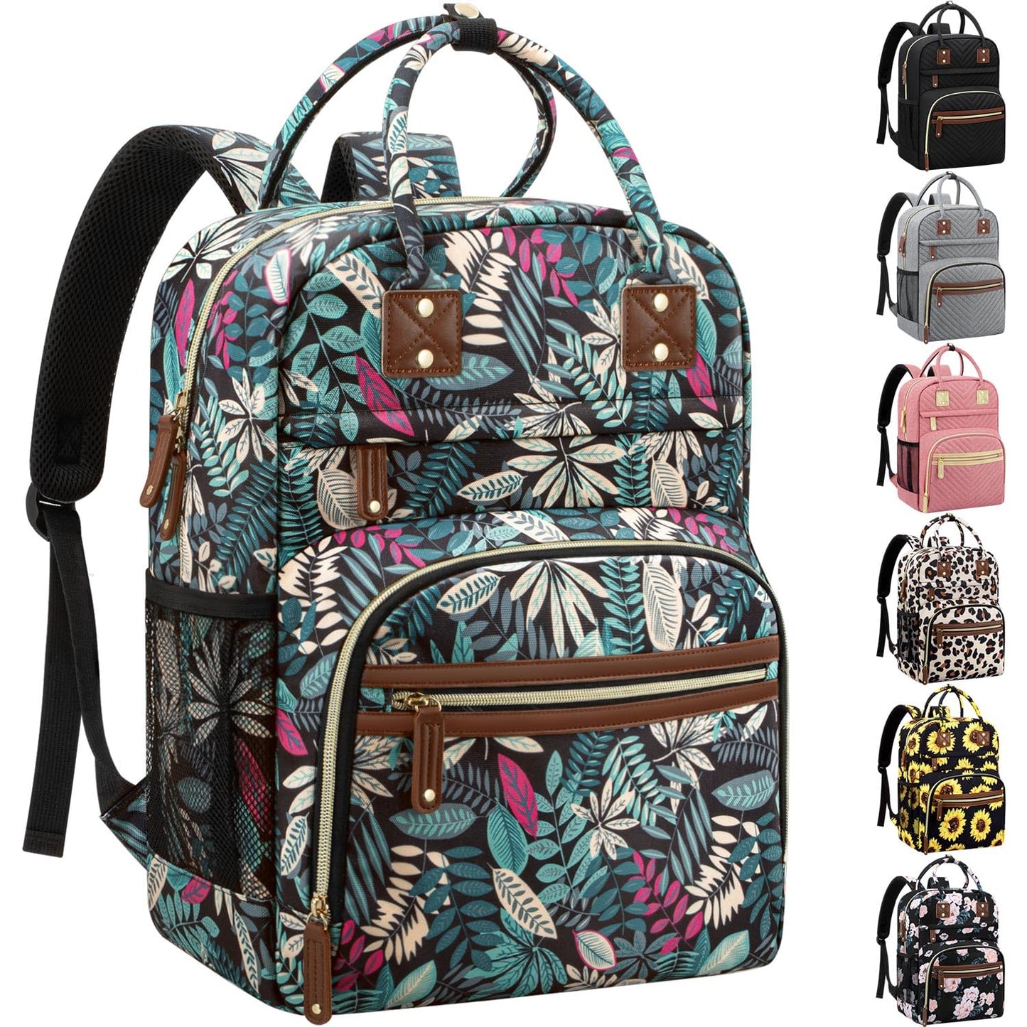 Tenot Diaper Bag Backpack for Women Large Capacity with Insulated Pockets Multifunctional Diaper Bags For Baby Girl Boy Waterproof Baby Bags For Mama Maternity Travel Bag Black
