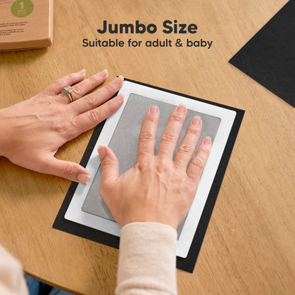 4-Pack Inkless Baby Hand and Footprint Kit - Mess Free Ink Pad for Newborn Keepsake, Dog Nose & Paw Print Kit, Clean Touch Ink Pad for Baby Hand & Footprints, First Mother's Day (Jet Black)