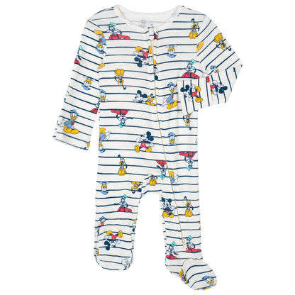 Disney Baby 2 Pack Zip Up Sleep N' Plays Newborn to Infant Sizes (Newborn - 24 Months)