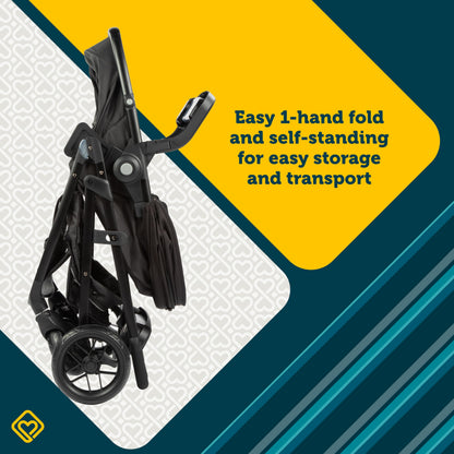 Safety 1st Grow and Go Flex 8-in-1 Travel System, Infant Car Seat Stroller Combo, Orchid Bloom