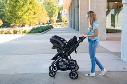 Safety 1st Grow and Go Flex 8-in-1 Travel System, Infant Car Seat Stroller Combo, Orchid Bloom