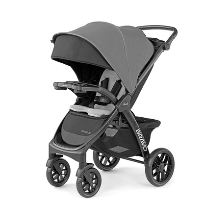 Chicco Bravo® 3-in-1 Trio Travel System, Bravo® Quick-Fold Stroller with KeyFit® 30 Infant Car Seat and Base, Car Seat and Stroller Combo | Parker