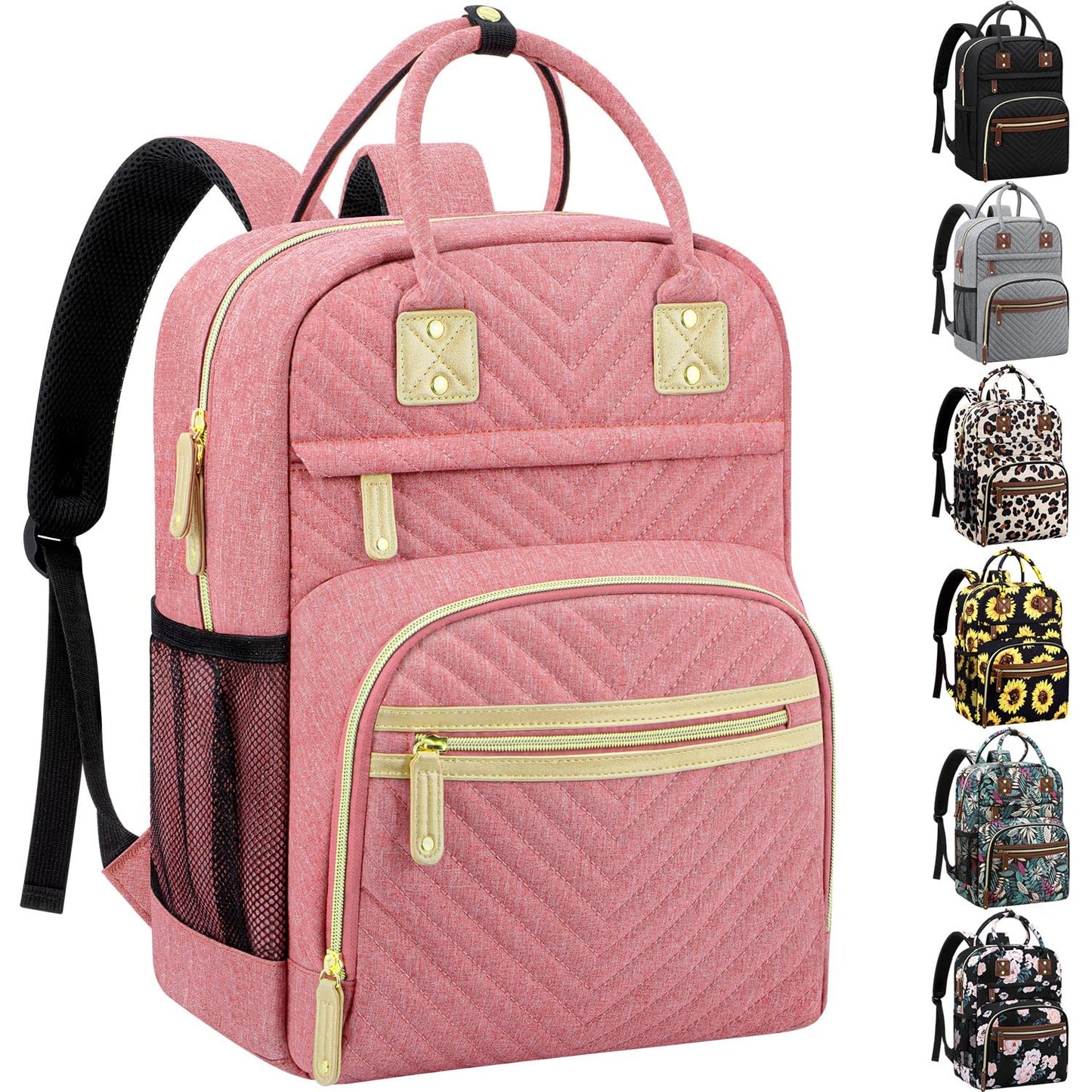 Tenot Diaper Bag Backpack for Women Large Capacity with Insulated Pockets Multifunctional Diaper Bags For Baby Girl Boy Waterproof Baby Bags For Mama Maternity Travel Bag Black