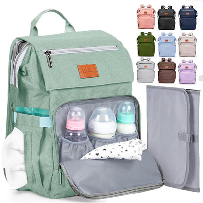 PILLANI Baby Diaper Bag Backpack - Baby Bag for Girls & Boys, Large Waterproof Toddler Diaper Backpack - Baby Shower Gifts & Registry Must Haves - Travel Diaper Bags with Changing Pad - Newborn Stuff