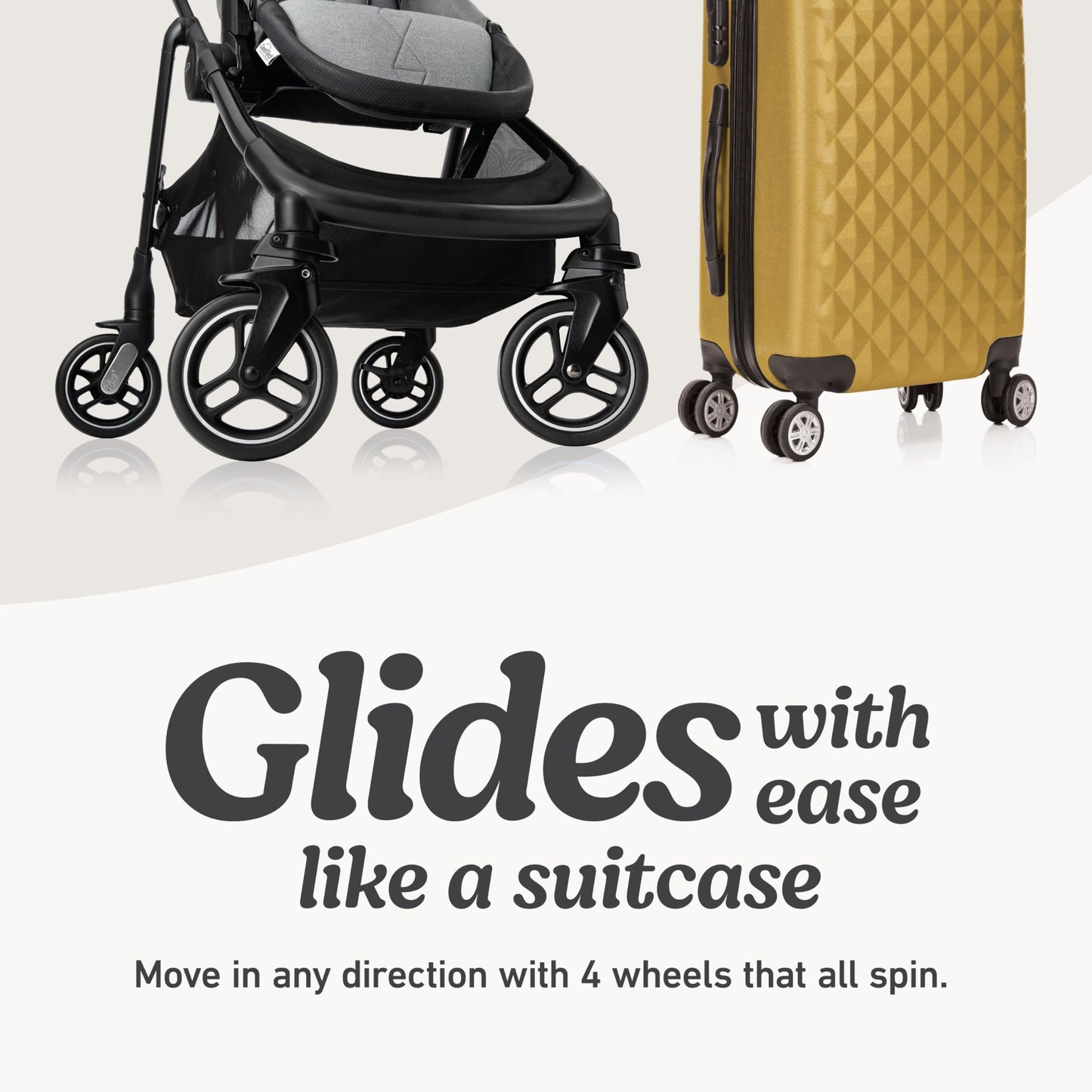 Graco Merge Travel System - Swivel Wheel Baby Stroller Car Seat Combo, Travel System Stroller with 360-Degree Rotating Wheels