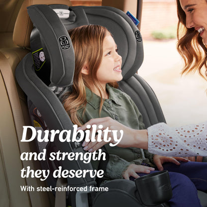 Graco Slimfit 3-in-1 Convertible Car Seat, Slim Car Seat with Space-Saving Design, Highback Booster Seat with 10-Position Headrest, Rear Facing and Forward Facing Carseat, Jarret