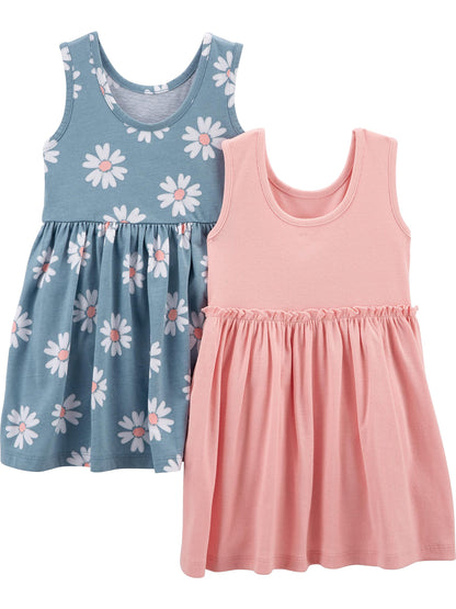 Simple Joys by Carter's baby-girls Short-sleeve and Sleeveless Dress Sets, Pack of 2