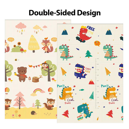XVISHX Baby Play Mat, 50 x 50 Inch Play Mat Perfect for Use Baby Playpen, Foldable Baby Foam Playmat for Floor, Portable Waterproof Activity PlayMats for Babies, Infants and Toddlers