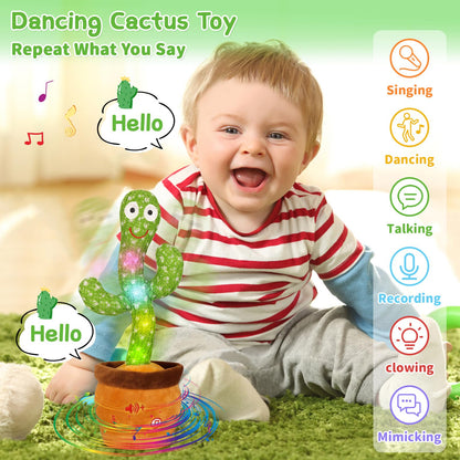 Emoin Dancing Talking Giraffe Baby Toy, Adjustable Volume Baby Giraffe Toys Singing 10 Children's Songs Singing Mimicking Recording Repeating What You Say for Toddlers