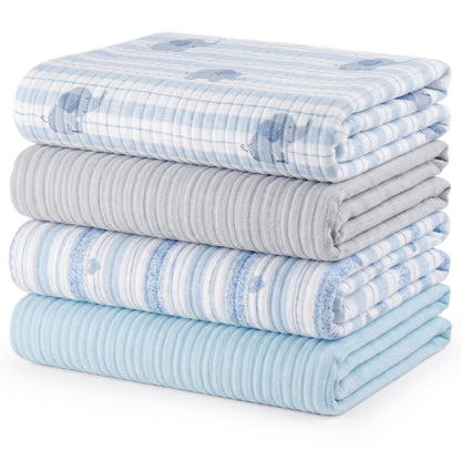 Muslin Swaddle Blankets for Newborns, 3 Pack Multipurpose 100% Organic Cotton, Ultra Soft Breathable Receiving Blanket 47 x 47 inches, Swaddle Wrap for Baby Boys & Girls