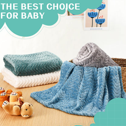 Frienda 4 Pcs Baby Fuzzy Blanket Fluffy Baby Blanket for Boys Girls Soft Warm Infant Newborn Toddler Receiving Nursery Bed Supplies, 32 x 24 Inch(Pink Color)