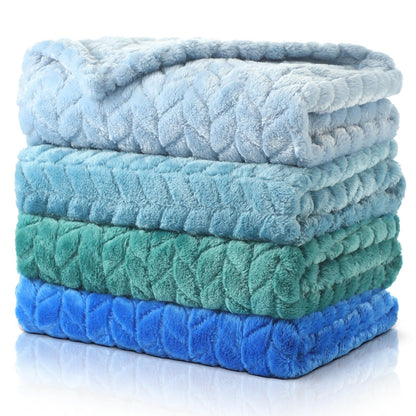 Frienda 4 Pcs Baby Fuzzy Blanket Fluffy Baby Blanket for Boys Girls Soft Warm Infant Newborn Toddler Receiving Nursery Bed Supplies, 32 x 24 Inch(Pink Color)