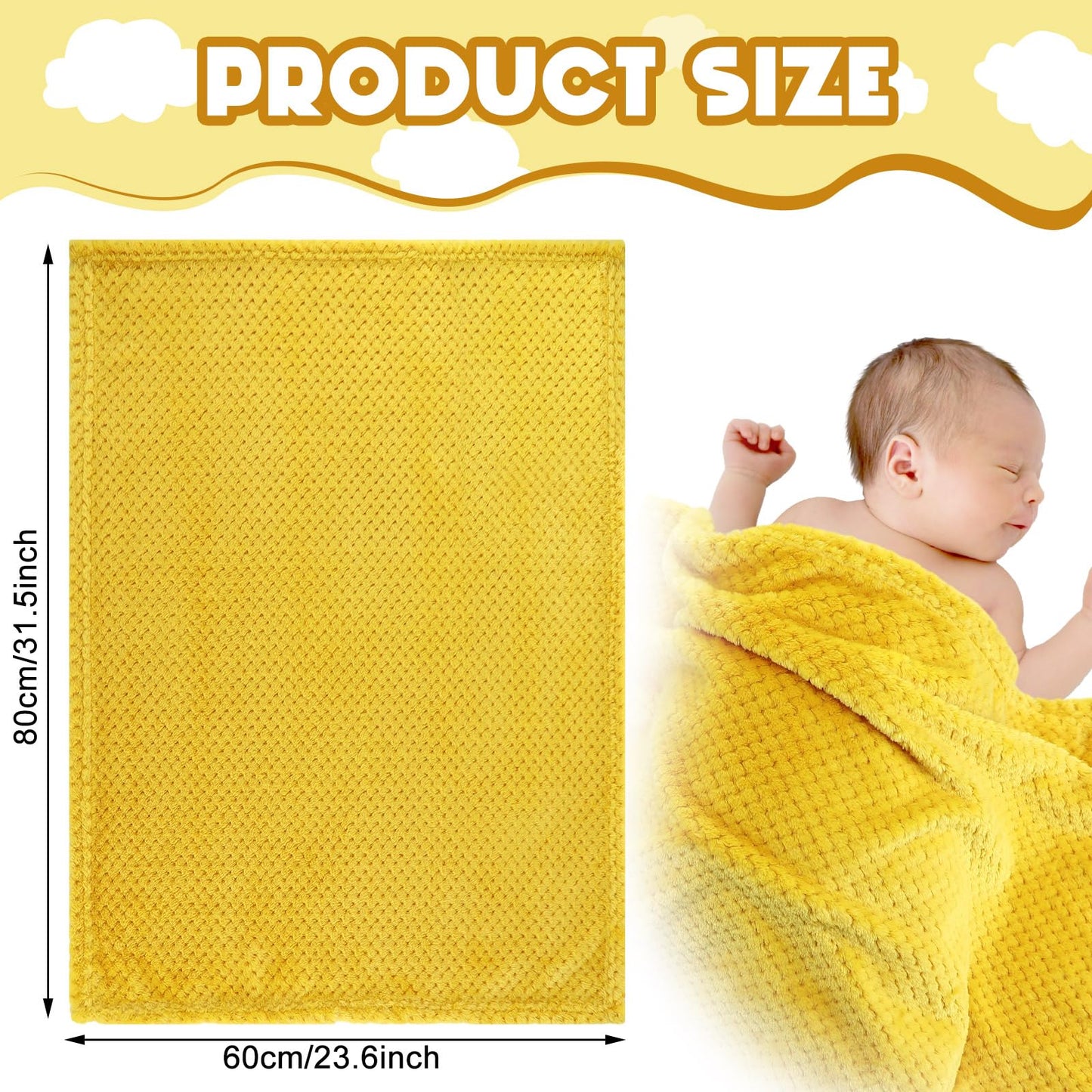Frienda 4 Pcs Baby Fuzzy Blanket Fluffy Baby Blanket for Boys Girls Soft Warm Infant Newborn Toddler Receiving Nursery Bed Supplies, 32 x 24 Inch(Pink Color)