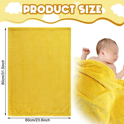 Frienda 4 Pcs Baby Fuzzy Blanket Fluffy Baby Blanket for Boys Girls Soft Warm Infant Newborn Toddler Receiving Nursery Bed Supplies, 32 x 24 Inch(Pink Color)