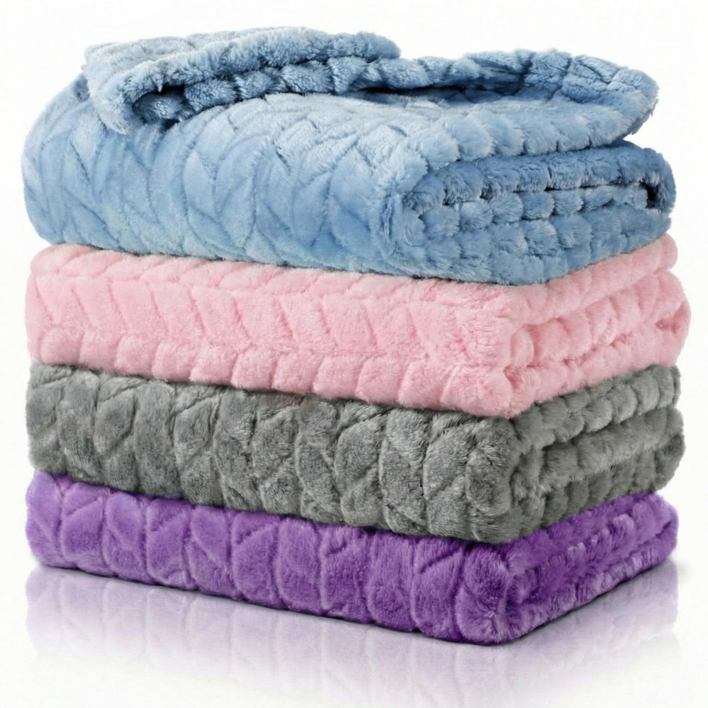 Frienda 4 Pcs Baby Fuzzy Blanket Fluffy Baby Blanket for Boys Girls Soft Warm Infant Newborn Toddler Receiving Nursery Bed Supplies, 32 x 24 Inch(Pink Color)