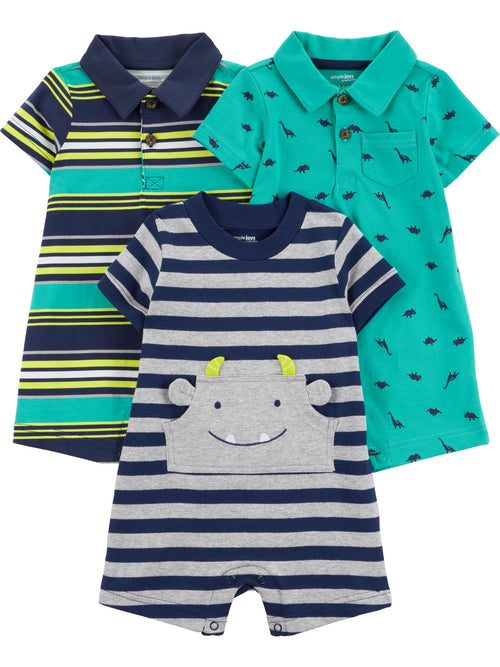 Simple Joys by Carter's Baby Boys' 3-pack Rompers