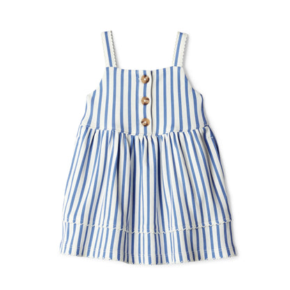 Amazon Essentials x Sofia Grainge Toddlers and Baby Girls' Cotton Casual Fit and Flare Dress