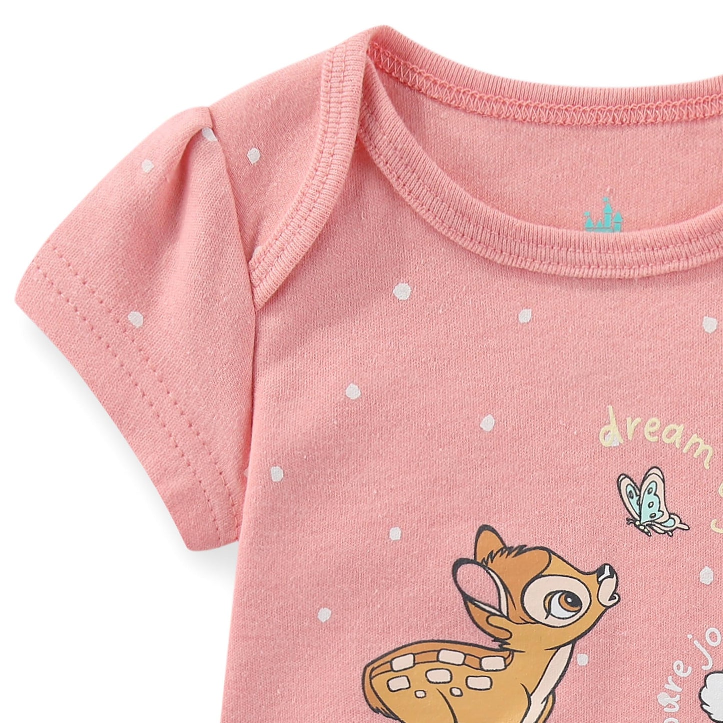 Disney Bambi Baby Girls 3 Pack Bodysuit for Newborn and Infant