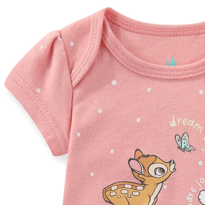 Disney Bambi Baby Girls 3 Pack Bodysuit for Newborn and Infant