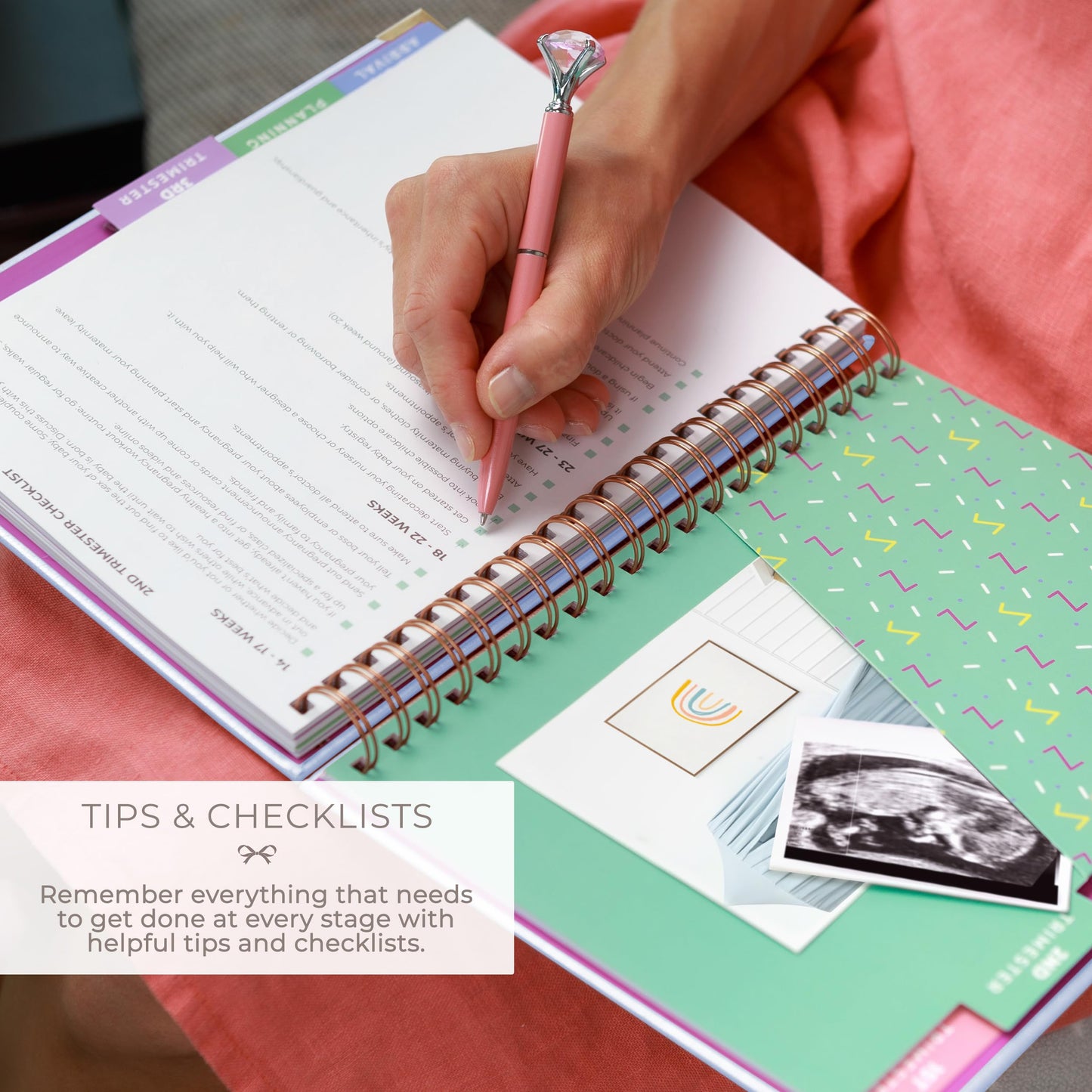 Clever Fox Pregnancy Journal & Memory Book - Pregnancy Planner & Notebook for Expecting Moms – Baby Keepsake, First Time Moms Gift (Lavender, 9" x 10.5")