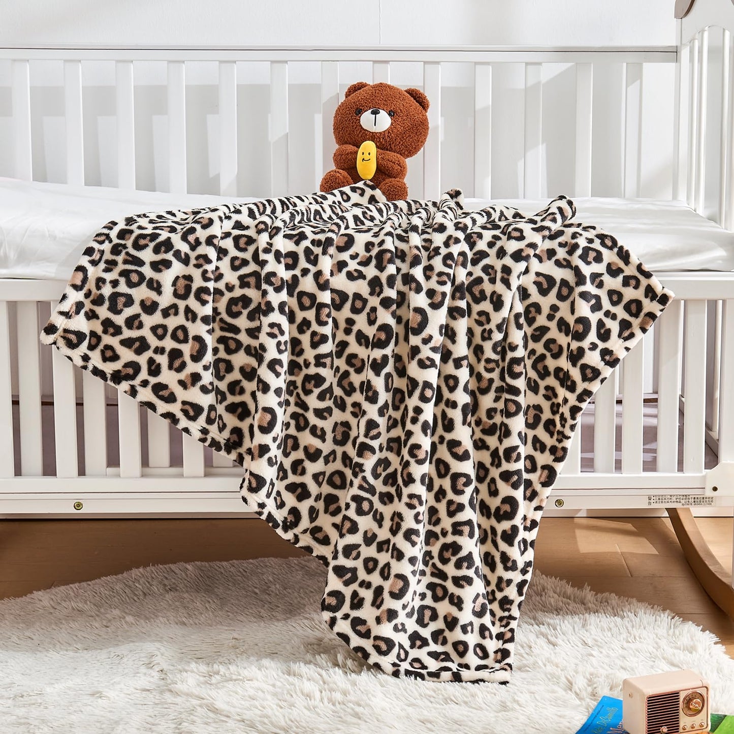 Yurhap Checkered Baby Blanket Fleece Baby Blankets for Boys, Ultra Soft Cozy Fluffy Infant Toddler Newborn Receiving Blankets for Crib Stroller, 30''x40'', Blue