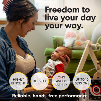 Medela Motion InBra Wearable Breast Pump, Portable Hands-Free Wireless Electric Pump, Highly efficient, Lightweight, Custom fit with Inserts, Rechargeable Battery, Discreet, Quiet, Only 3 Parts
