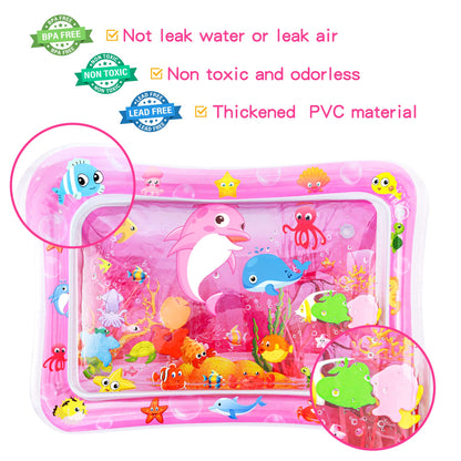 Yeeeasy Tummy Time Water Mat丨Inflatable Tummy Time Water Play Mat for Babies, Infants and Toddlers 3 to 24 Months Promote Development Toys Baby Toys essentials and Gifts