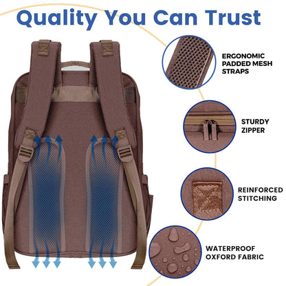 PILLANI Baby Diaper Bag Backpack - Baby Bag for Girls & Boys, Large Waterproof Toddler Diaper Backpack - Baby Shower Gifts & Registry Must Haves - Travel Diaper Bags with Changing Pad - Newborn Stuff