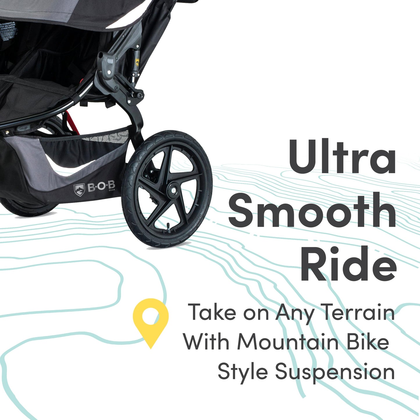 BOB Gear Revolution Flex 3.0 Jogging Stroller, Graphite Black
