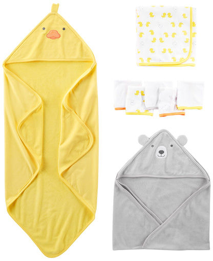 Simple Joys by Carter's baby-girls 8-piece Towel and Washcloth Set