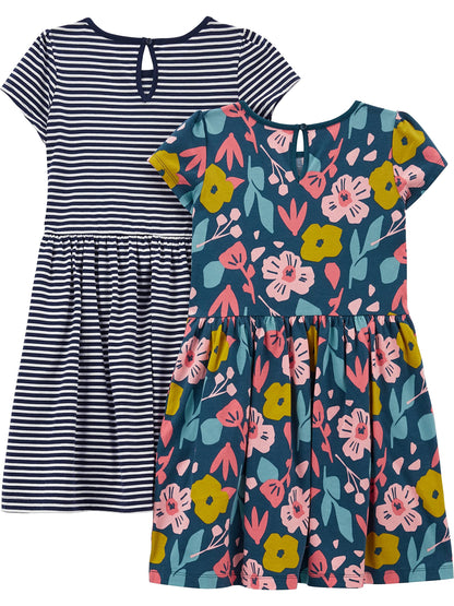 Simple Joys by Carter's baby-girls Short-sleeve and Sleeveless Dress Sets, Pack of 2